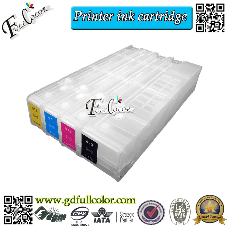 Многоразовый картридж HP970 HP971 с чипом для Officejet Pro X451dn X451dw X476dn X476dw X551dw X576dw принтер