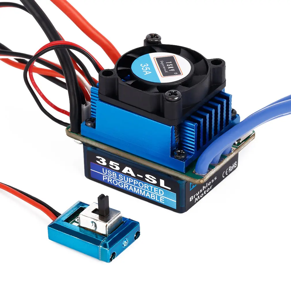 

Free shipping Racing 35A ESC Brushless Electric Speed Controller For 1:12 1:10 RC Car Truck 20A ESC high quality for RC car