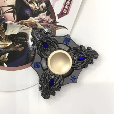 

Anime Peripheral Toys Decompression Finger Spinner Alloy Triangular Hand Finger Spinner 2