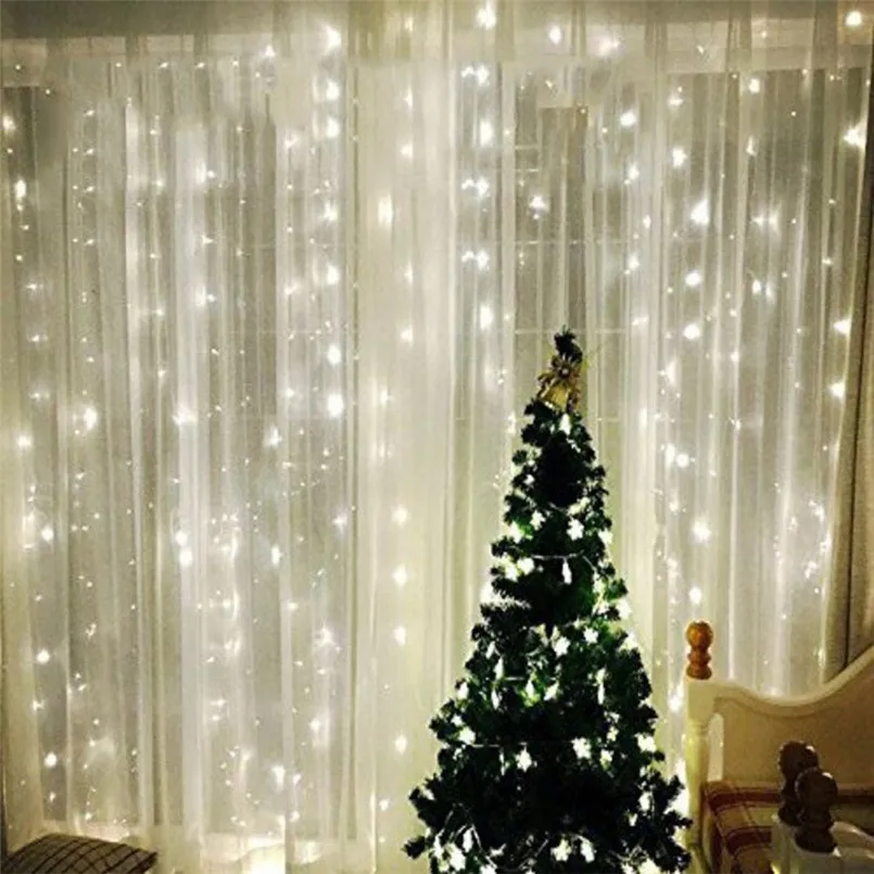 

Light String Battery box Remote Control Curtain Lights 3m 300 LED 8 Modes Party Decoration Christmas Garland Lights 20NE1