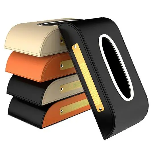 Universal Leather Car Visor Clip Holder Car Visor Card Pen CD Holder