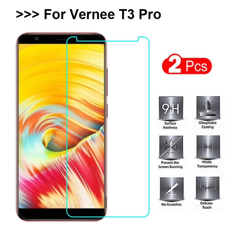 Закаленное стекло VERNEE T3 PRO 100% оригинал 9H 2.5D защитная пленка для экрана телефона 5