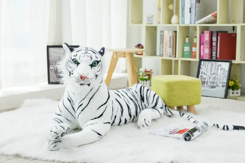 Kawaii милые белые плюшевые игрушки Тигры 25 см, мягкие куклы для моделирования тигров, детские подушки, плюшевые игрушки для детей, подарок