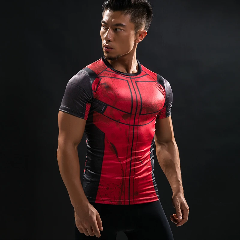 

Fun Deadpool Shirt Tee 3D Printed T-shirts Men Fitness Clothing Male Tops Funny T Shirt Superman Deadpool Costume Display