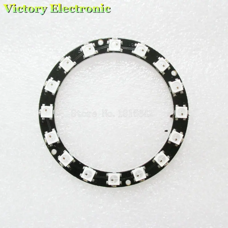 

RGB LED Ring 16 Bits LEDs WS2812 5050 RGB LED Ring Lamp Light with Integrated Drivers