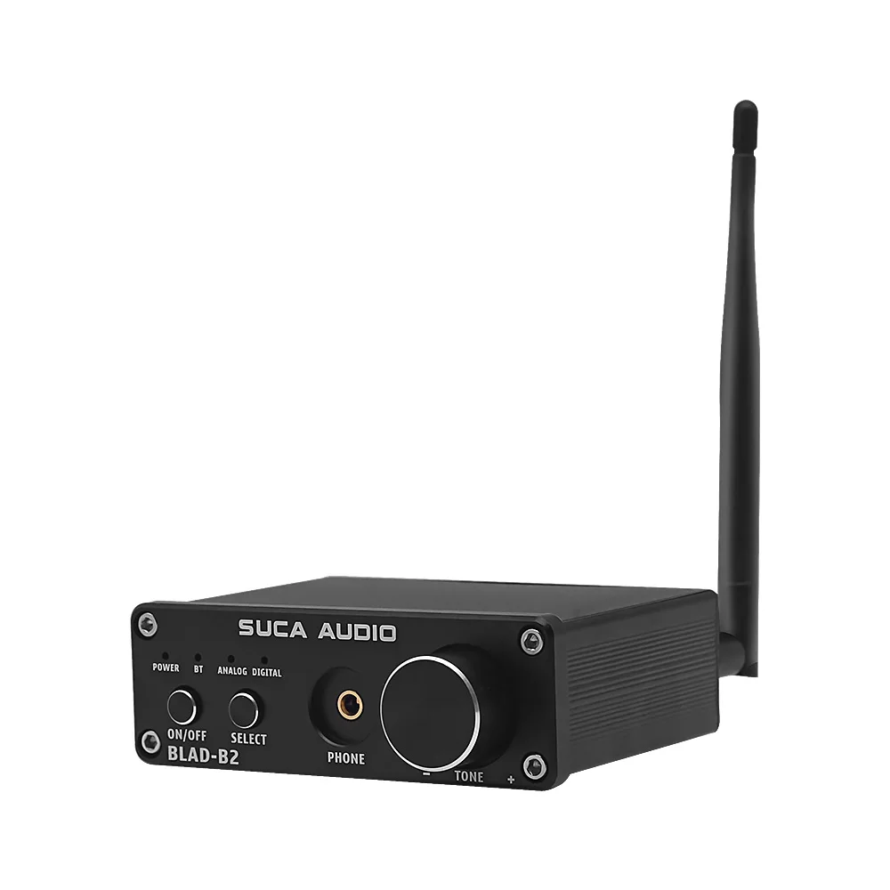 Black Unit SUCA Bluetooth 5,0 мини аудио волокно коаксиальный USB декодер с усилителем для наушников для домашнего кинотеатра - Цвет: Black Unit