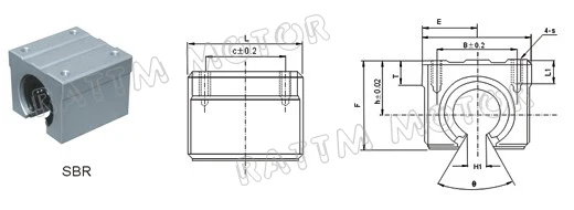 4 шт. SBR16 20 25UU открытого типа Линейный шарикоподшипник блок ЧПУ маршрутизатор SBR линейная направляющая