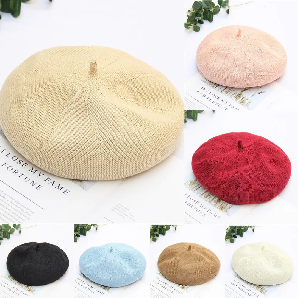 2019 Woman sexy summer casual pumpkin hat beach hat cotton flawless solid color sports beach hat pretty beach hat girl 40J5 (1)