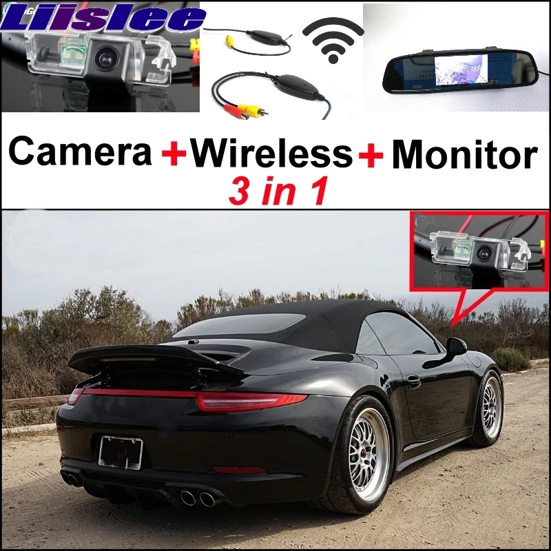 Liislee Special Camera + Wireless Receiver + Mirror Monitor Back Up Parking System For Hyundai Accent RB Blue Wit i25 Hatchback