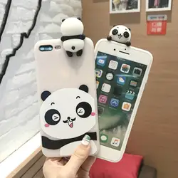 Панда Китти Jingle Cat Чехол для iPhone 8 6 7 6s плюс мультфильм мягкая задняя крышка для iPhone8 7 6s X 6 милый в виде ракушки с мягкими куклы