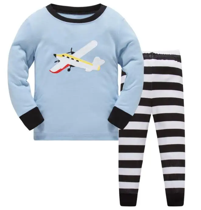 С персонажами из мультфильмов для детей хлопковые пижамы для маленьких мальчиков повседневные наборы пижам для девочек длинные с длинными рукавами+ брюки, комплект состоит из 2 предметов домашняя одежда для сна; комплекты - Цвет: Model 23