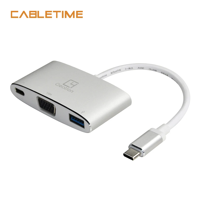 

Cabletime USB Type c to HDMI HUB USB HDMI 4K 30Hz RJ45 Network SD/TF Charging 6 in 1 Type C HUB USB Adapter for Galaxy S9 N131