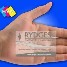 Красочный матовый прозрачный пластик членская карта и прозрачная карта питания