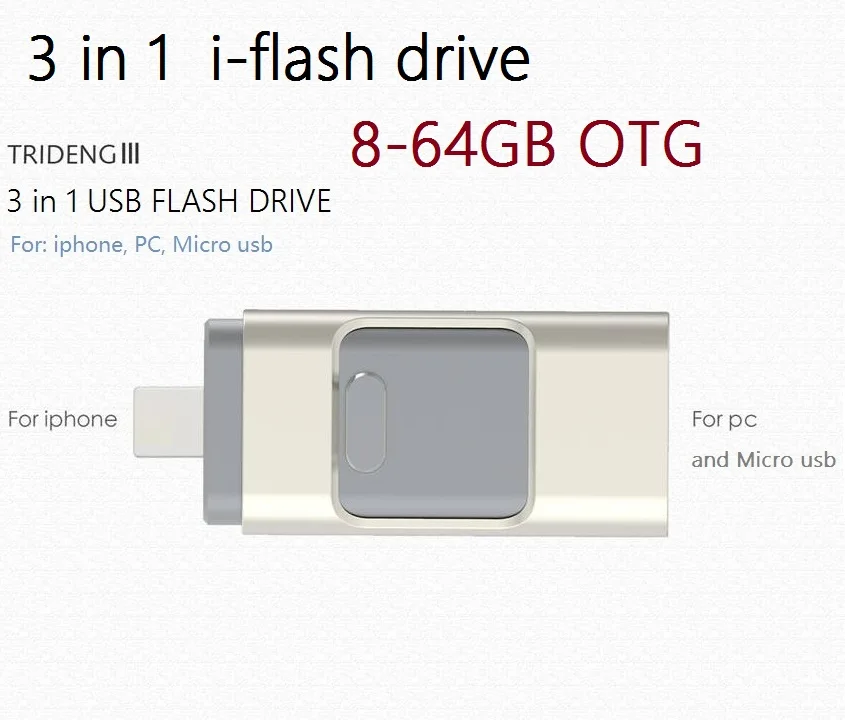 Aliexpress 3 In 1 External Storage 64gb Phone Otg For Aliexpress 3 In 1 External Storage 64gb Phone Otg For Iphone 7 6 6s 5 Ipad Ipod 8gb 16gb 32gb Pendrive Micro Usb Flash Drive Memory Stick From