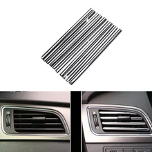 Автомобиль-Стайлинг u-образный DIY вентиляционное отверстие декоративная решетка для Mercedes Benz A180 A200 A260 W203 W210 W211 AMG W204 C E S CLS CLK
