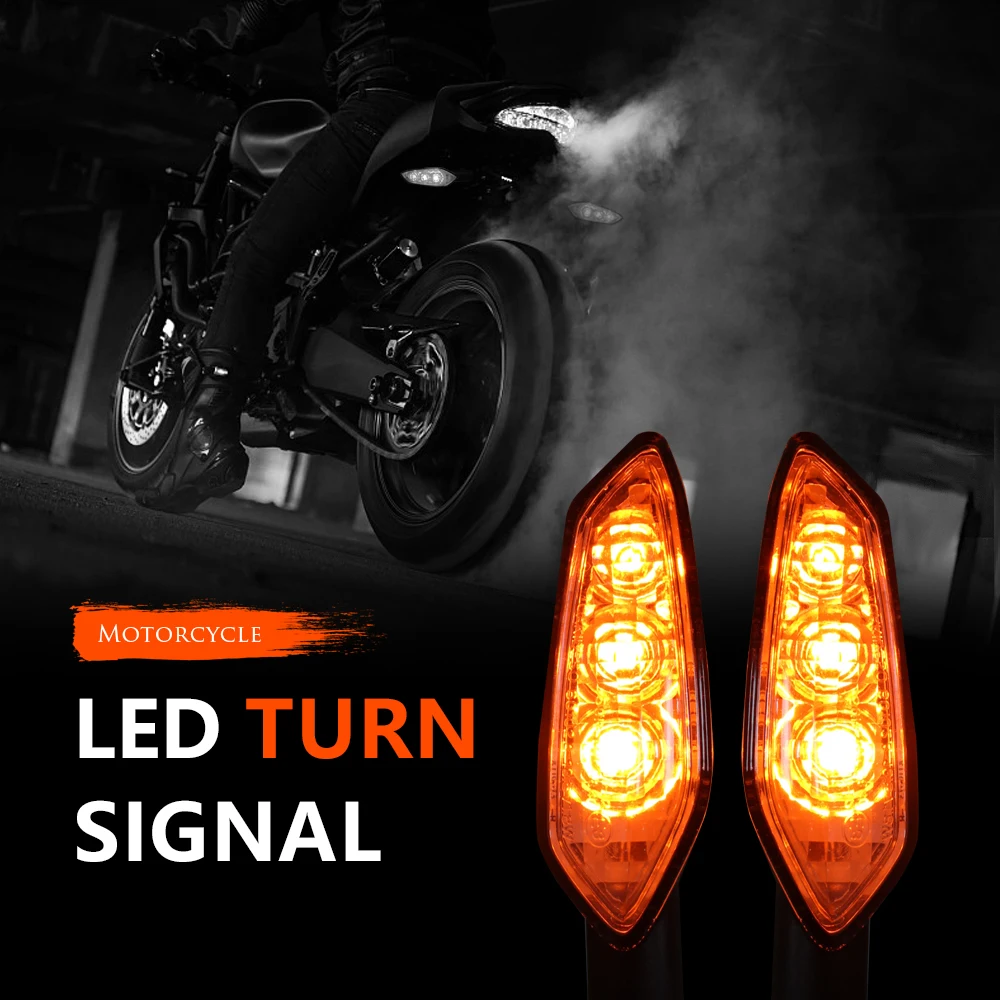 

2 Pcs LED Turn Signal Indicator Light for YAMAHA MT-01 MT-25 MT-03 MT-07 MT-09 MT-10 MT09 MT07 Flashing Motorcycle Blinker Rear
