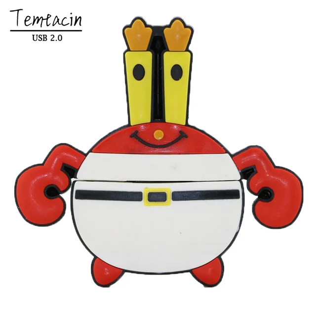 cartoon crab usb flash drive mr krabs spongebob pen drive real
