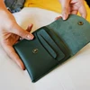 Good Value Coin Purse Short Wallet Bifold Women Simple Vintage BLEVOLO Solid Hasp 3-Color 0KJJ16ZY