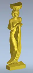 3D модель рельефного для ЧПУ в STL формат файла статуя футов стол