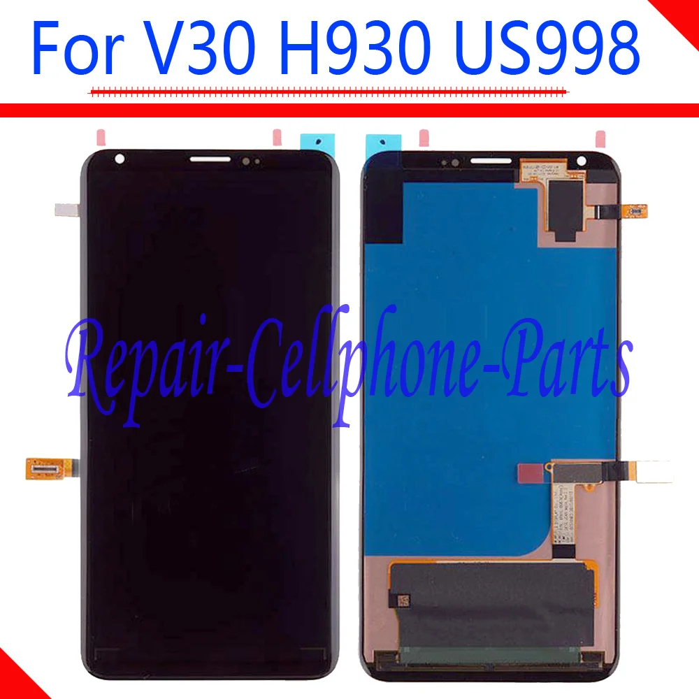 

Black 6.0 inch NEW Full LCD display + Touch Screen Digitizer Assembly For LG V30 LG-H930 H930 US998 Free Shipping