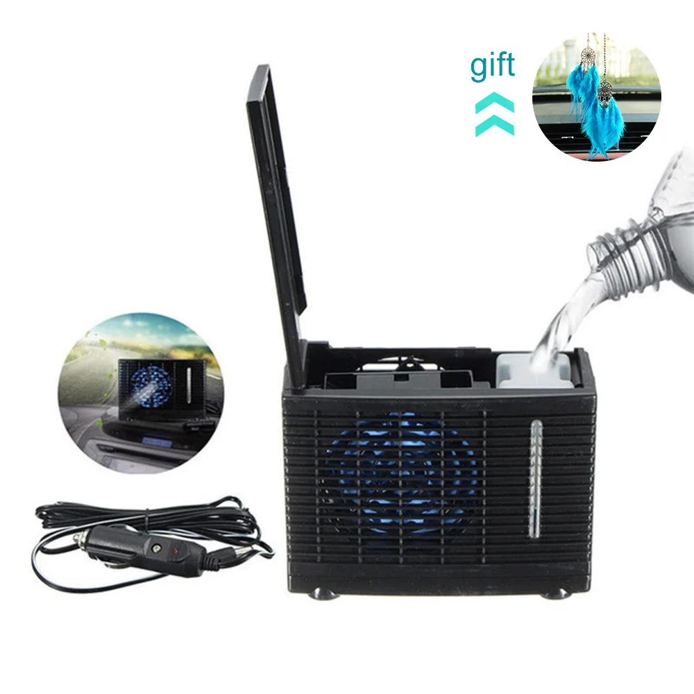 

12V 35W Mini Car Air Conditioner Water Evaporative Air-Conditioning Installation Powered By Car Charger Or AC Adapter