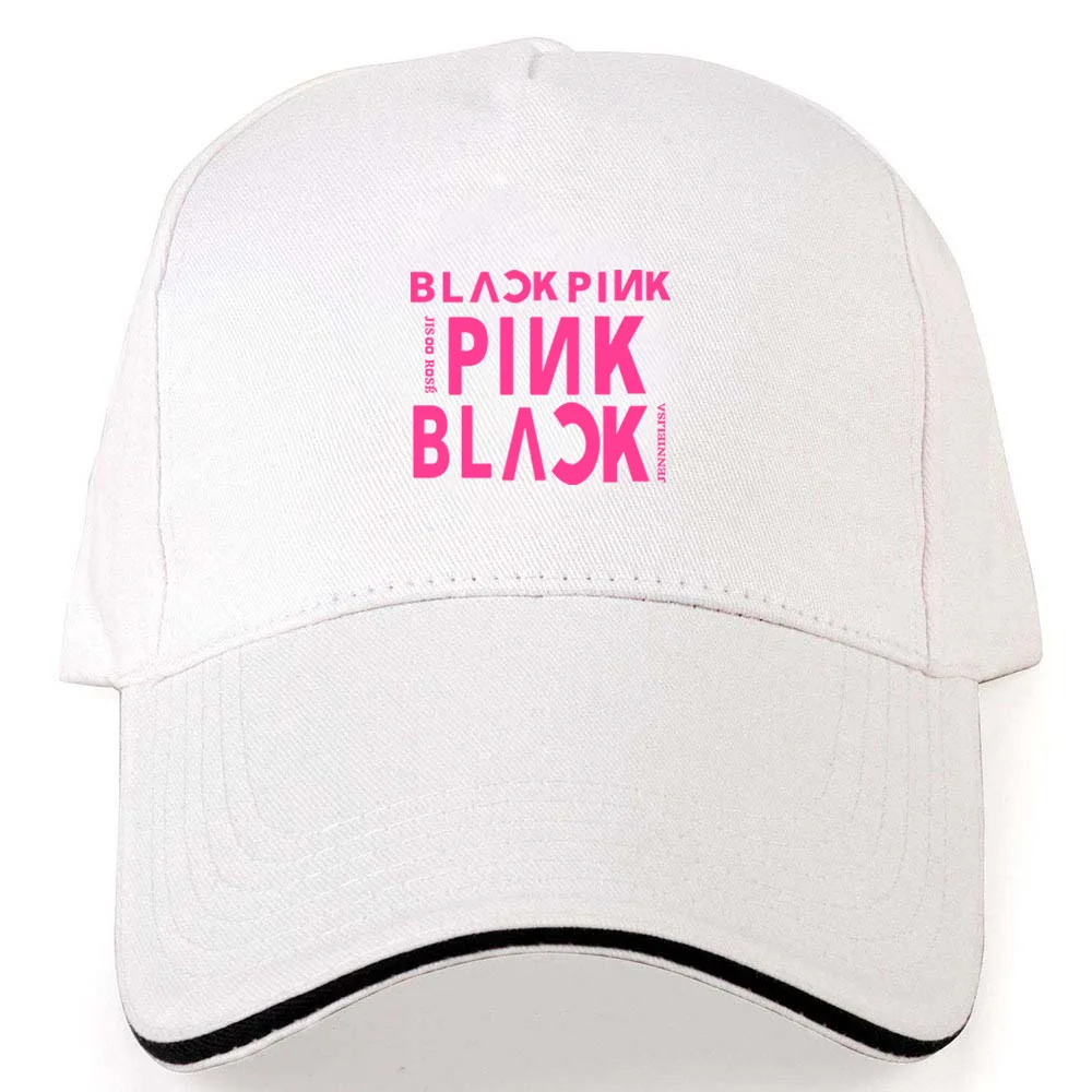 

New Fashion Kpop Rose Cap BlackPink Black Pink Baseball Cap LISA JISOO JENNIE Snapback Hip Hop Dad Cap Hats Men/Women Summer Hat