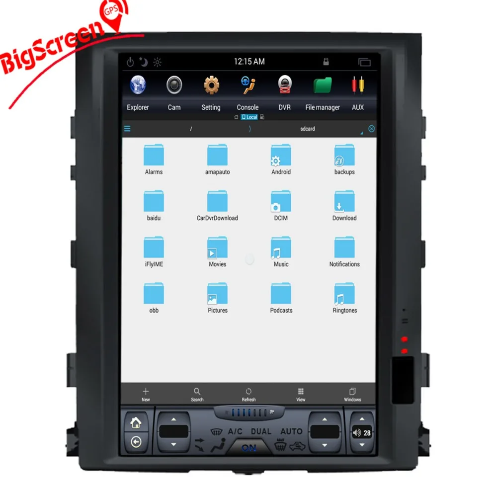 Excellent 16" Tesla Style Android 6.0 Car DVD Player GPS Navi For TOYOTA LAND CRUISER LC200 2008-2015 Auto Stereo unit Multimedia Recoder 5