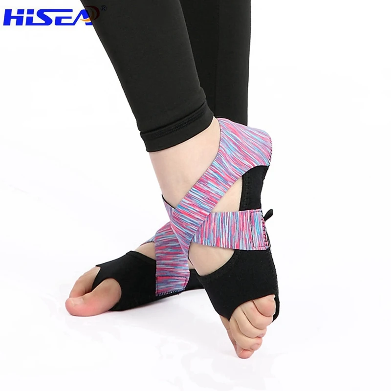 Hisea Profession Colour Fitness Ladies Girls Women Antiskid Sport Pilates Yoga Non Slip Grip High Elasticity Softness Shoes Sock