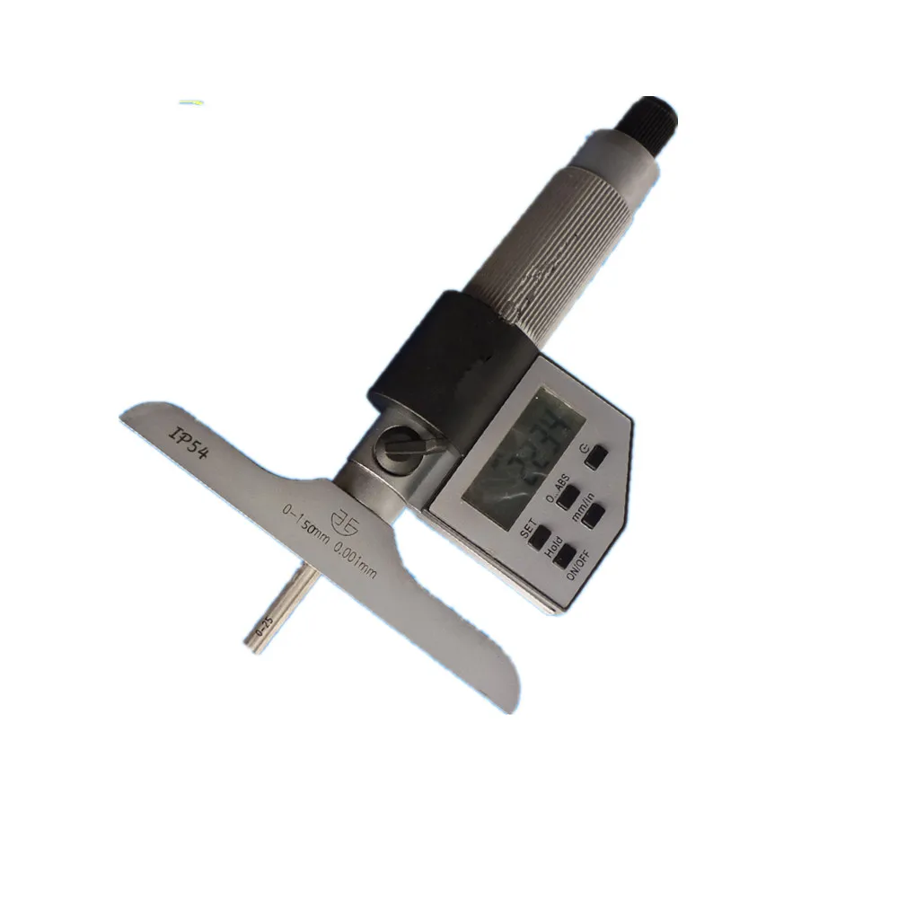 free shipping 0 150mm Electronic Digital Depth Micrometer caliper 0 6