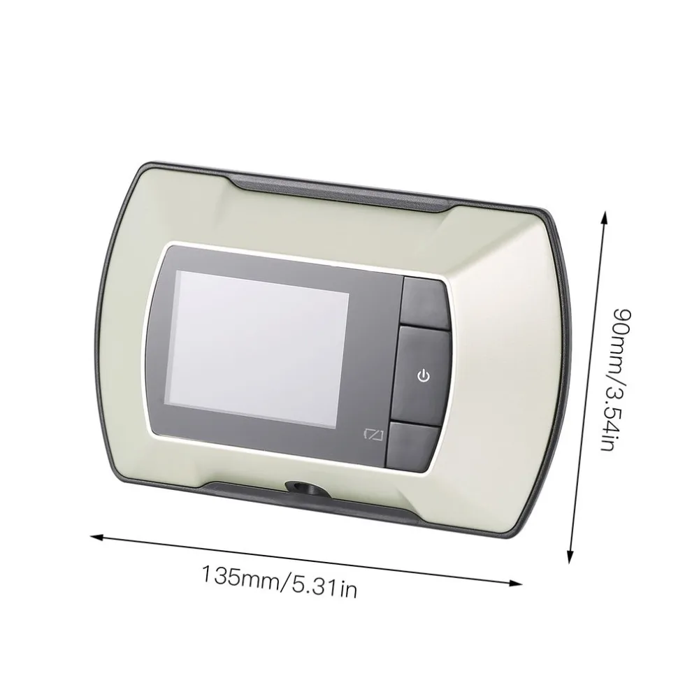 Высокая Разрешение 2,4 дюймов ЖК-дисплей Беспроводной дверь визуальный монитор дверной глазок Беспроводной просмотра Крытый Открытый Smart