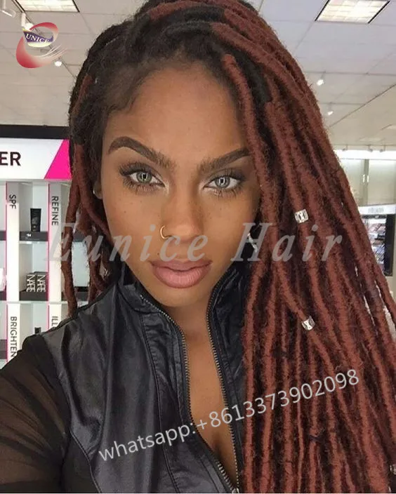 Full Colour Crochet Braids Locs Best Straight Hair Extensions 24