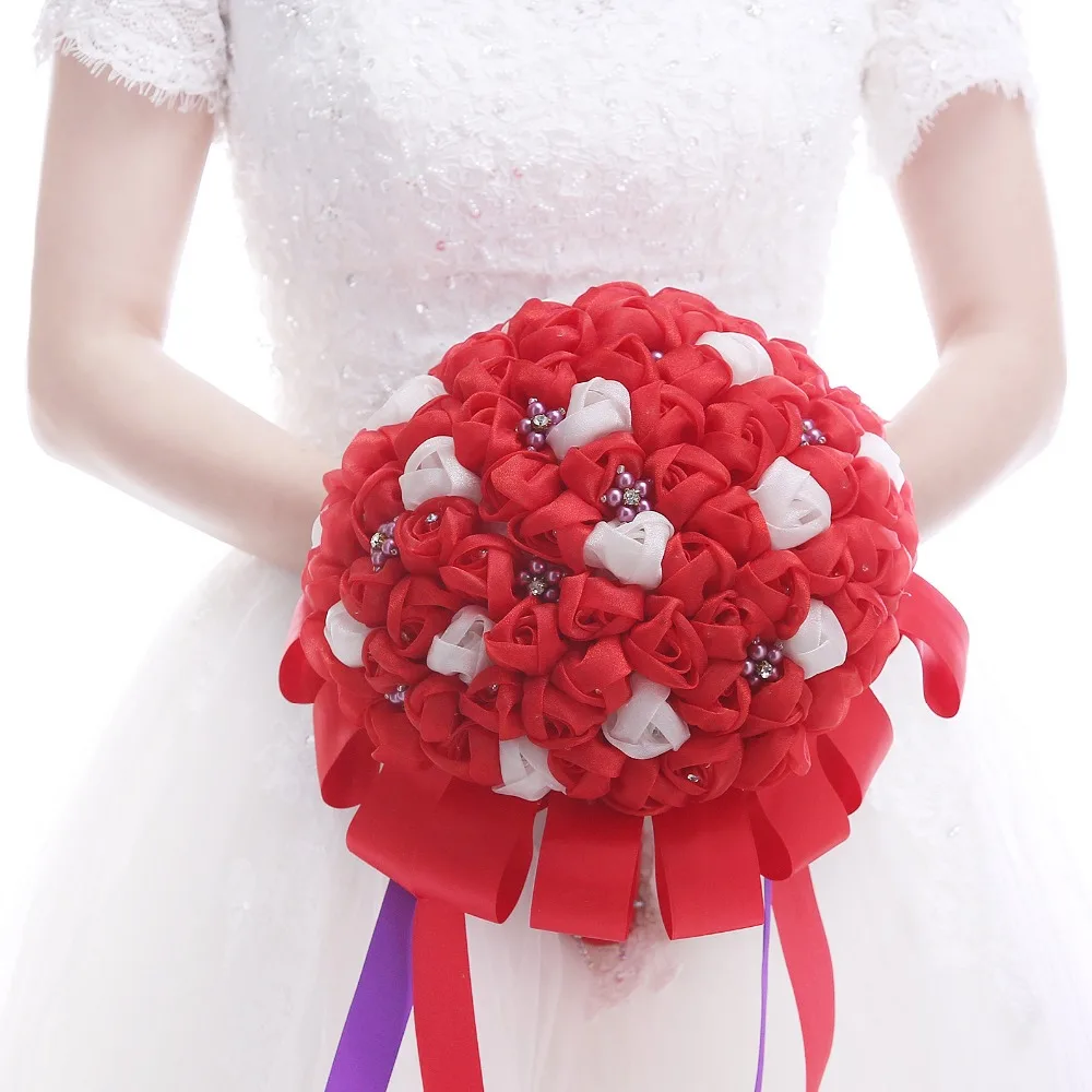 

European and American Creative Simulation Bride Holding Flowers
