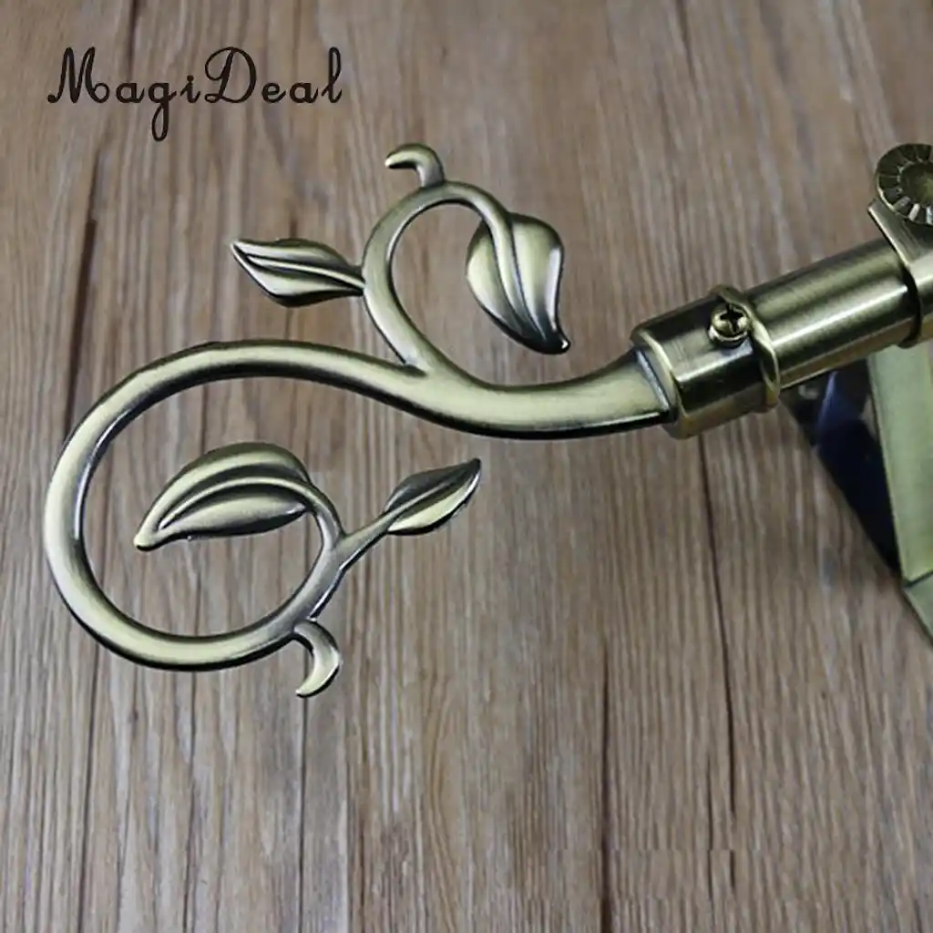 1 Pair Vintage Retro Curtain Pole Ends Drape Pole Finials Inner