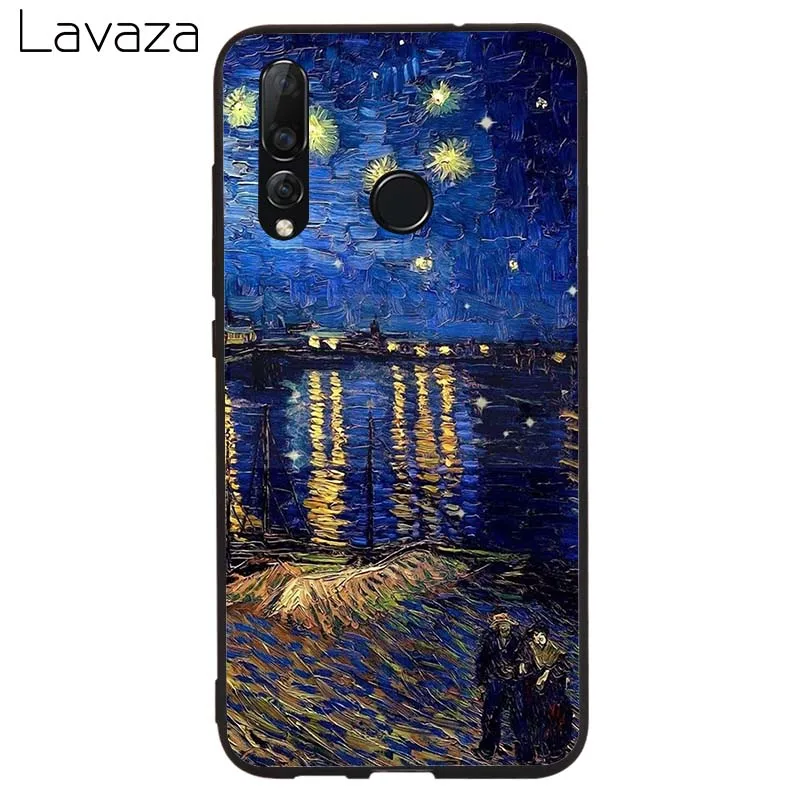 Lavaza Ван Гог Картина маслом Мягкий ТПУ силиконовый чехол для huawei P8 P9 P10 P20 P30 Lite Pro P Smart