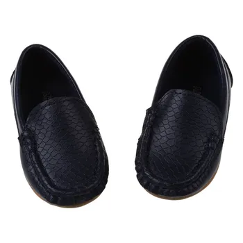 

MACH New Children Shoes Classic Fashion PU Shoes for Girls Boys Shoes Flat Casual Kids Shoes(Dark Blue ROYAL BLUE)