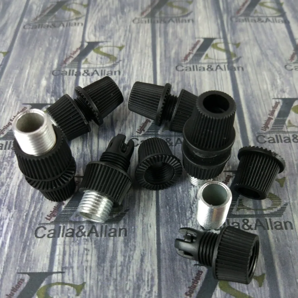 40 шт./партия пластиковые Короткие ручки для провода блокировки черное освещение из пластика захваты для крепления кабеля с резьбой M10 15 мм