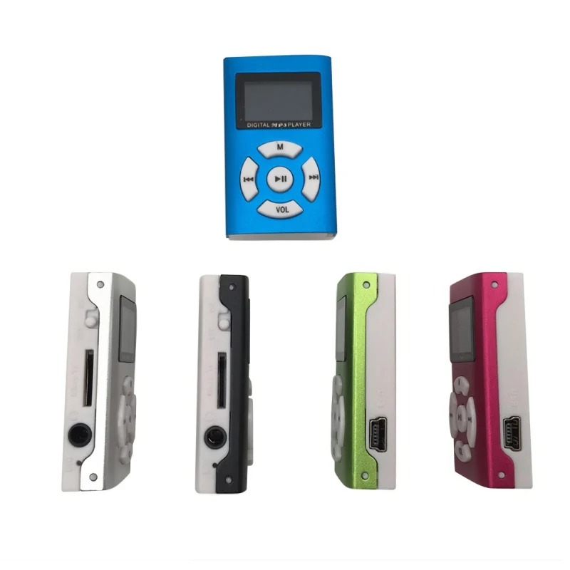 Цветной ЖК-экран мини MP3 плеер Поддержка Micro SD TF карта алюминиевый корпус Спорт Walkman