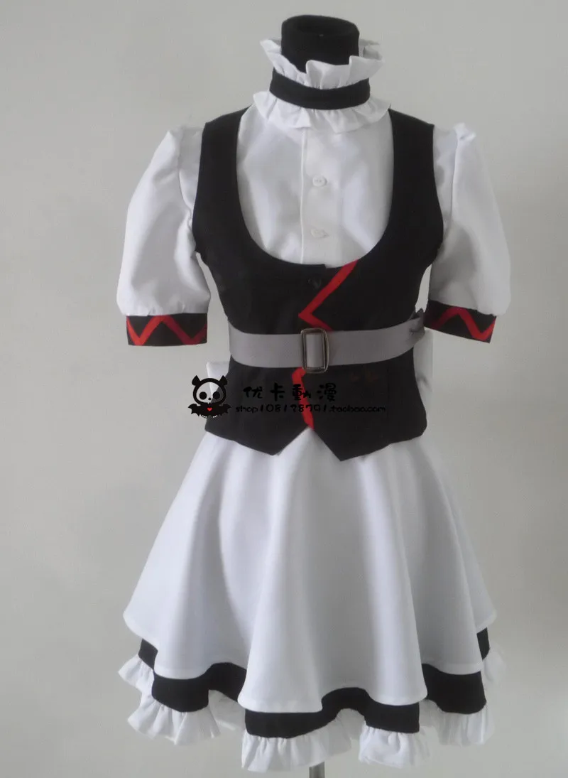 2016 Steins Gate Maid outfit Cosplay Costume Custom Made | Тематическая одежда и униформа