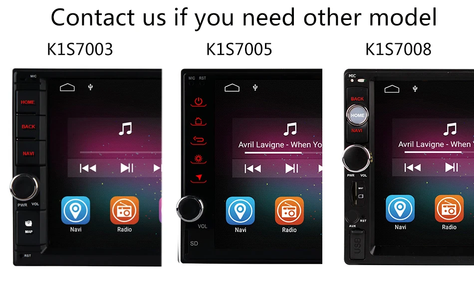 Excellent 7" Ultra Slim Intelligent Car Tablet PC Multimedia Android 8.1 Universal 2 Din Car Radio Stereo GPS for Nissan Toyota VW Peugeot 11