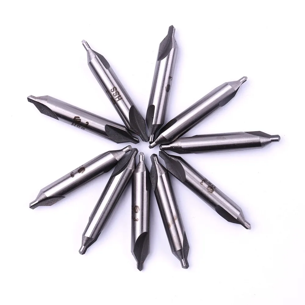 

High Quality 1pc HSS Center Drill Bit 2 Flute Countersink Drill Flute Diameter 1.5/2.5/3.15/2/3/4/6mm for Power Tools