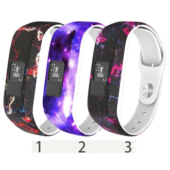 

Printed Silicone Wrist Band Strap for Garmin vivofit 3/ Vivofit jr Fitness Activity Tracker Replacement Wristband Straps Holder