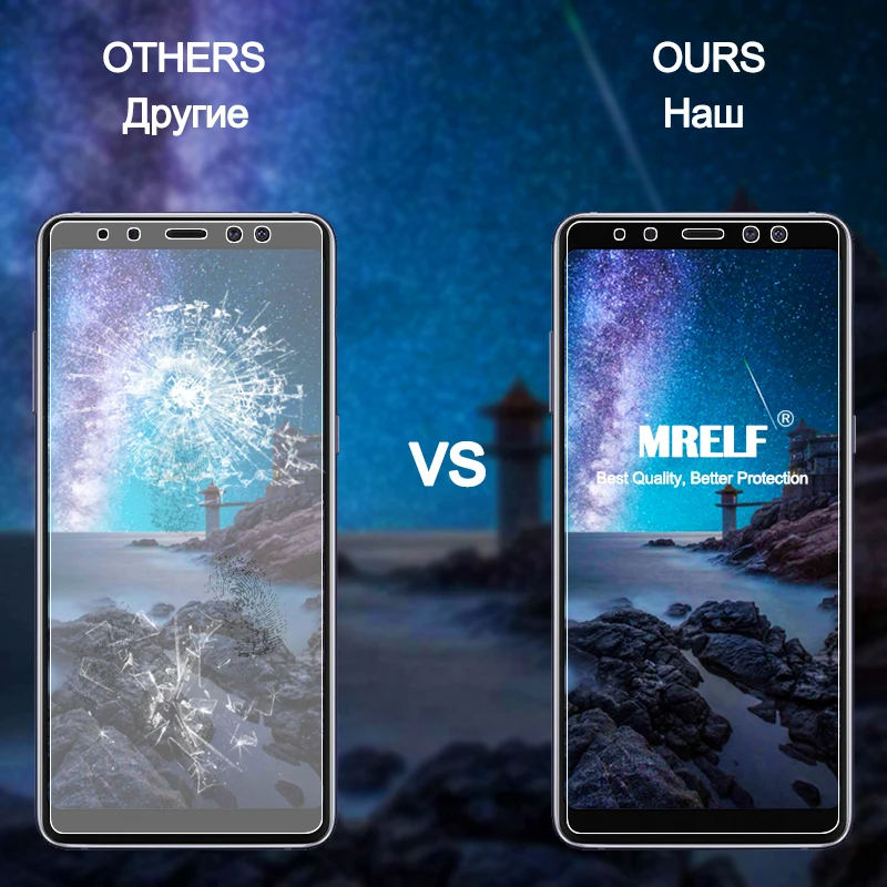 Стекло MRELF для Samsung Galaxy A8 2018 закаленное стекло защиты экрана A830 защитное Plus