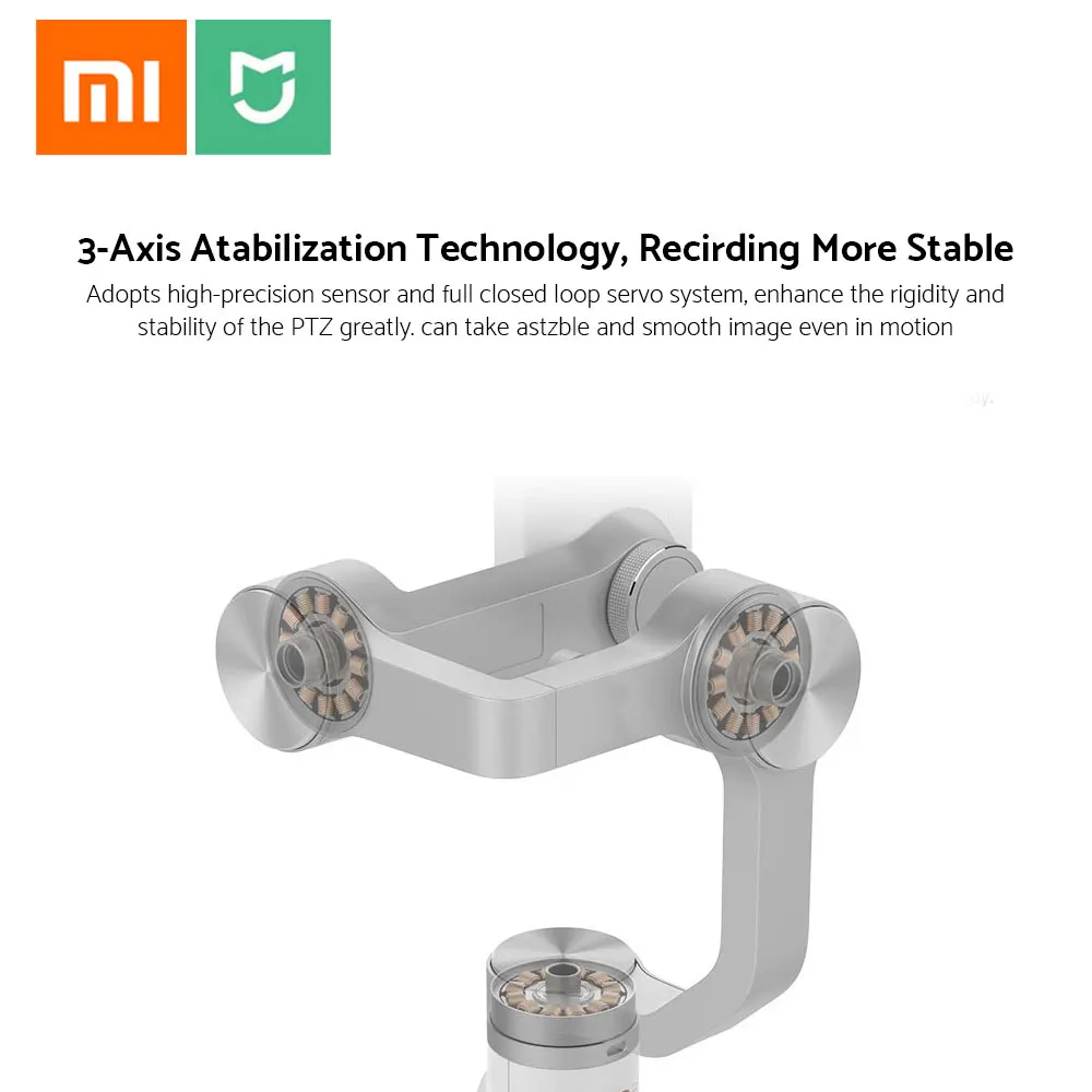 Новое прибытие оригинальный экшн камера Xiaomi стабилизатор Мини SJYT01FM 3 осевой