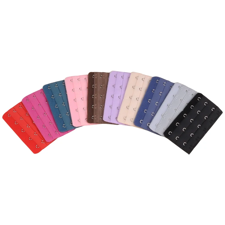 

3 Pcs 5 Rows 5 Hooks Bra Extenders Nylon Clasp Strap Women 3 Pcs Bra Extender 13 Colors Intimates Accessories Support wholesale