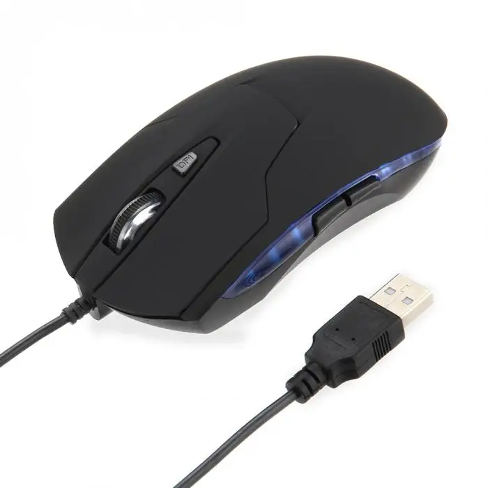 Высококачественный светодиодный USB Проводная игровая мышь 6 кнопок Регулируемая оптическая компьютерная мышь 2400 dpi для игрового ноутбука