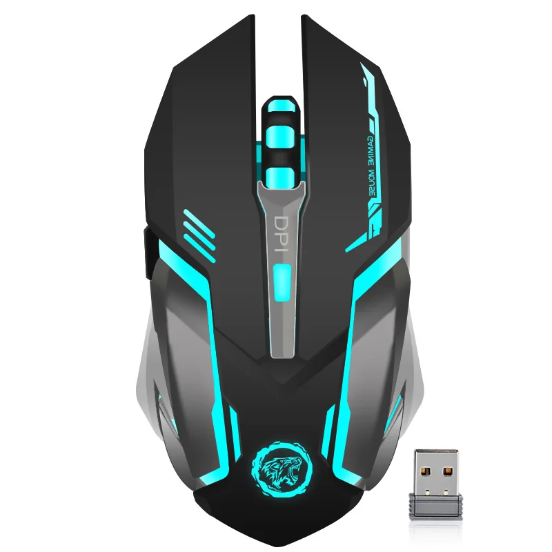 Günstige Wiederaufladbare Wireless Gaming Maus 7 farbe Hintergrundbeleuchtung Atmen Komfort Gamer Mäuse für Computer Desktop Laptop PC für Pro Gamer
