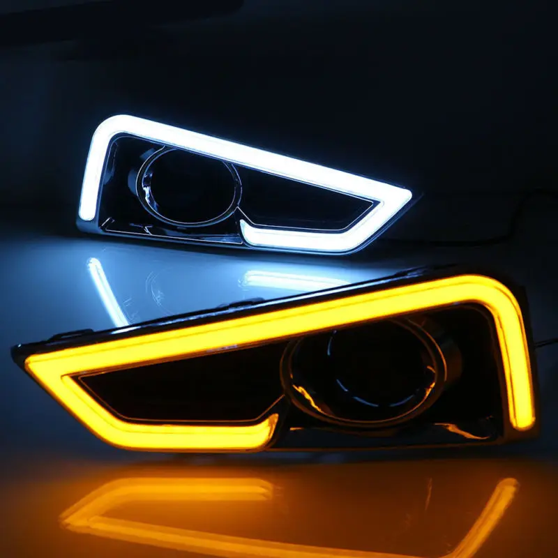 2 шт. светодиодный дневный ходовой светильник DRL противотуманный фонарь для Honda City