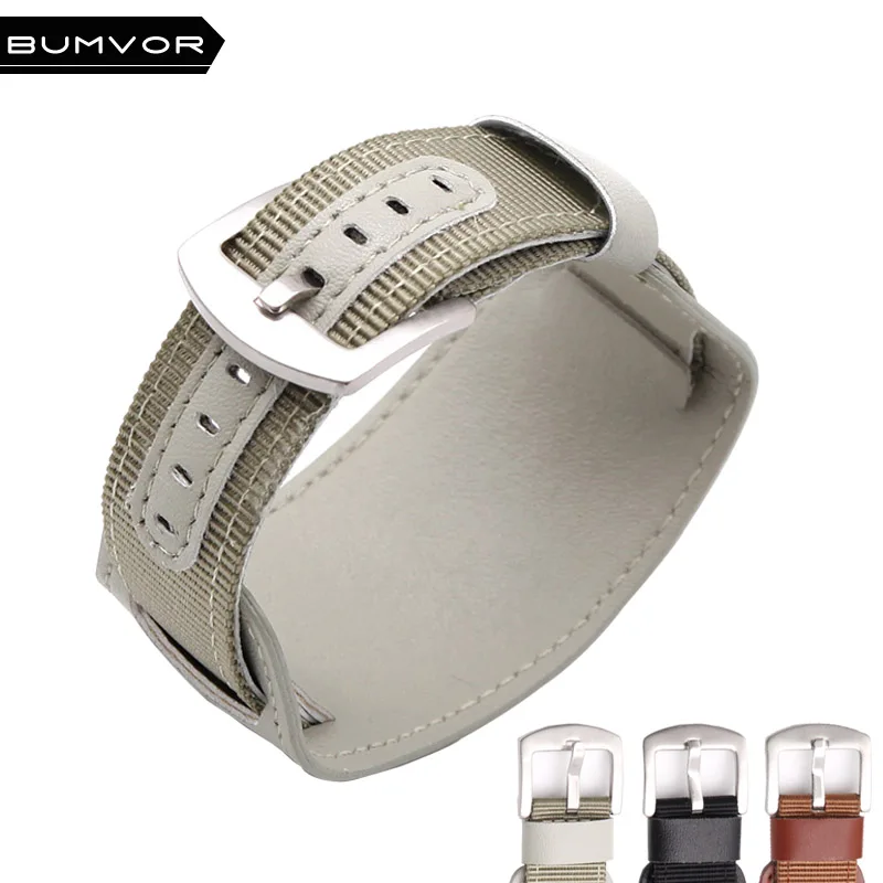 

Men's women's fashion nylon straps Free adjustment stainless steel strap accessories firm waterproof stainless steel watchband