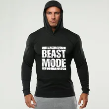 Футболка для бега с длинным рукавом, Мужская быстросохнущая Спортивная футболка с капюшоном, компрессионная Мужская спортивная одежда, черный спортивный топ