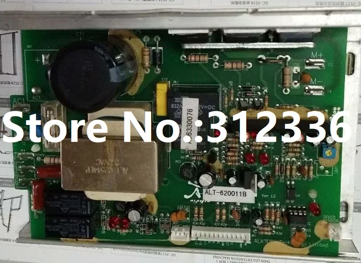 

Free Shipping 220V ALT-6200 ALT-02544 YJ-2250H YJ-2250 Motor Controller drive plate board computer DYACO treadmill circuit board